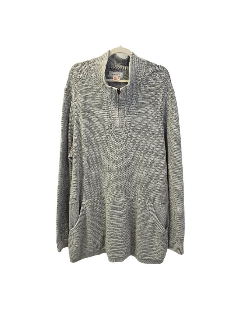Carbon2Cobalt Refresh Quarter Zip Knit Sweater Size XL